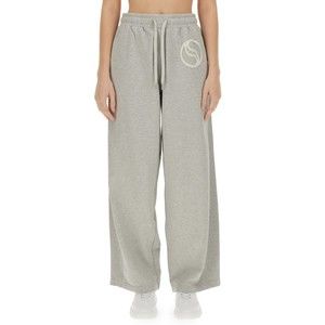 Stella Mccartney Wide Leg Cotton Jogging Pants With Subtle Logo - NWT